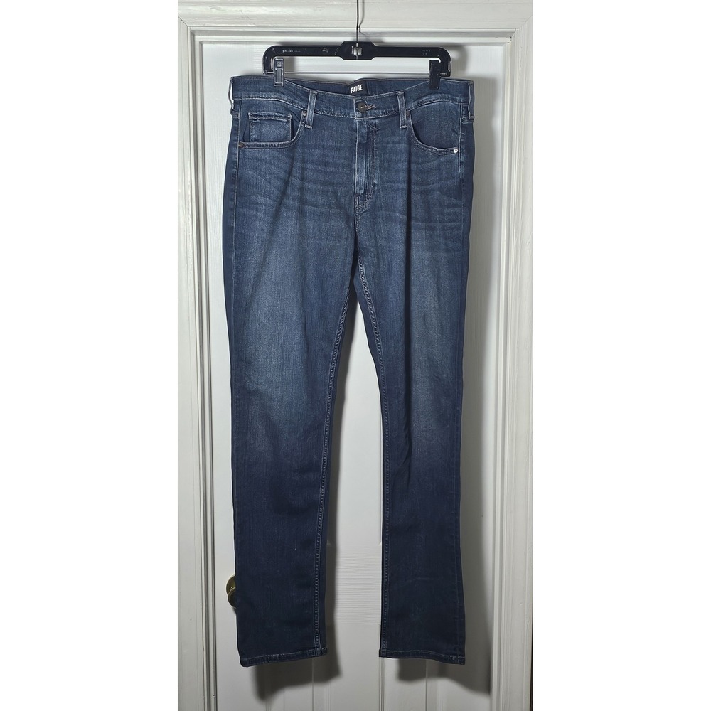 PAIGE Mens Jeans 36 Federal Slim Straight Leg Stretch Denim